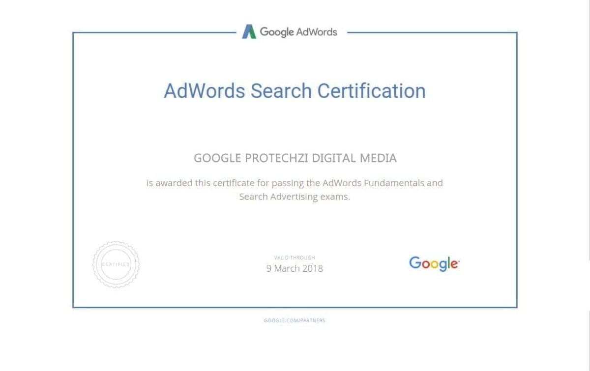 AdwordsSearchCertification-PROTECHZI